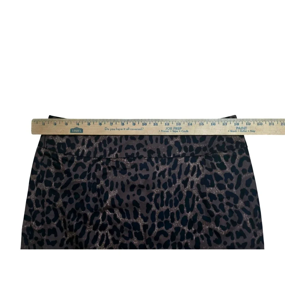 Stoosh Leopard Print Mini Skirt‎ Brown Black Animal Print Size L A11